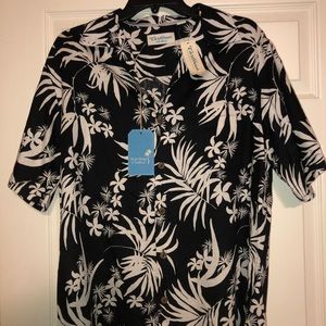 Caribbean Silk Blend Hawaiian Beach Shirt